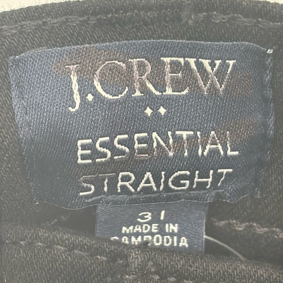 J Crew Factory Essential straight jean all-day stretch Black size 31 NWT BT022 - Picture 7 of 11